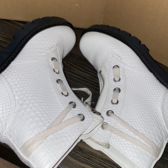 Daren UGG Snakeskin Embossed Lace-Up Boots #7 - Picture 5 of 10